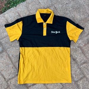 Yellow and black New York polo size medium men’s no cuts no flaws